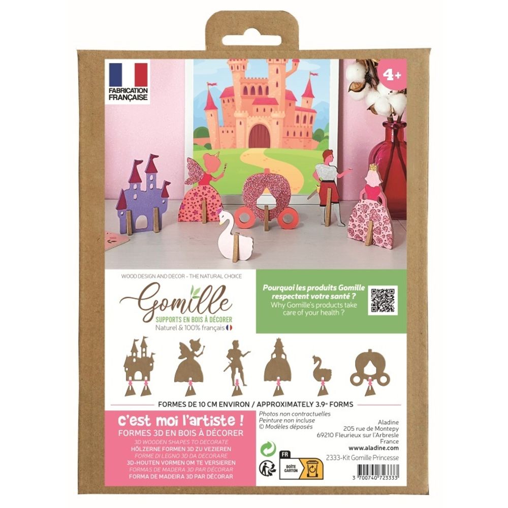 Dřevěná hrací sada k dotvoření Gomille – princezny Aladine