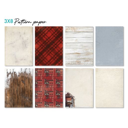 Kreativní blok Studio Light Mixed Paper Pad, A5, 42 l. - Zimní nostalgie