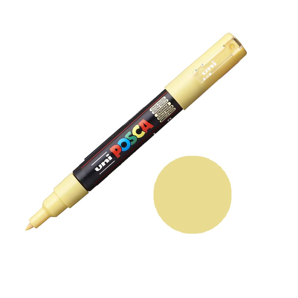 Levně Posca Akrylový fix Posca PC-1M - VYBERTE ODSTÍN - Akrylový fix Posca PC-1M - žlutý slámový