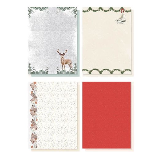 DIY Blok s výseky Studio Light "Christmas at Home", A4, 32 l. - Vánoce doma