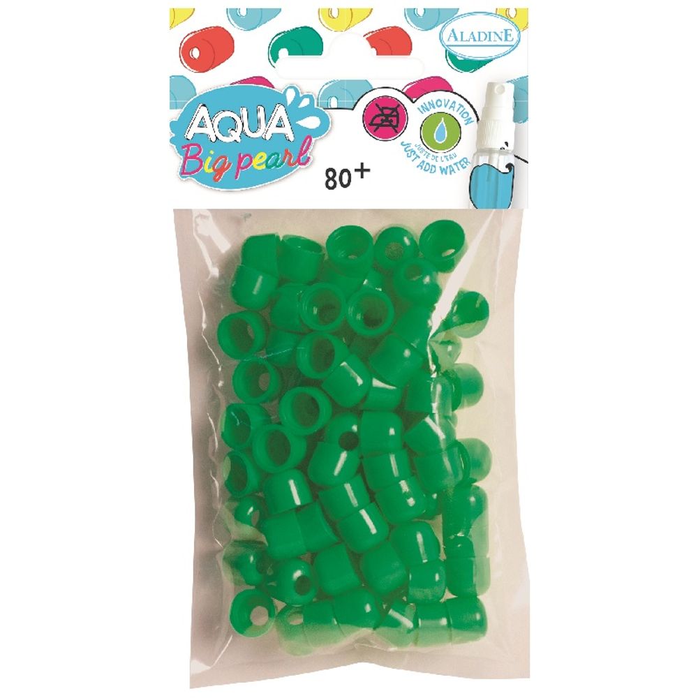 Aqua pearl XL, balení 80ks, Zelená Aladine