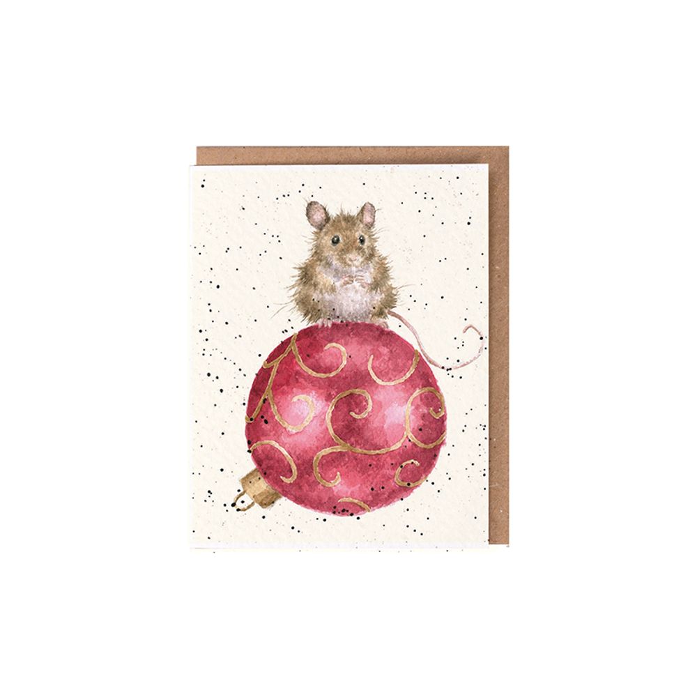 Wrendale Designs Dárková kartička Wrendale Designs "Christmouse" - Myška, vánoční