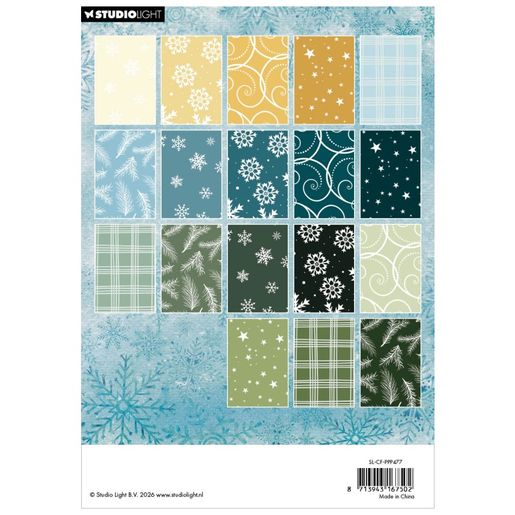 Blok vzorovaných papírů Studio Light "Christmas Forest", A5, 36 l. - Vánoční lesík