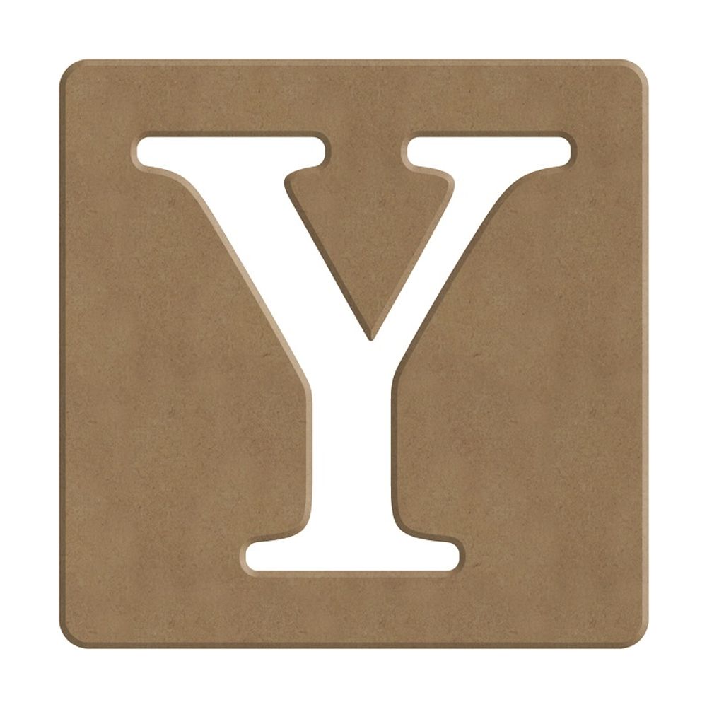 Gomille Dřevěný výřez k dekoraci Gomille, 10 cm - Scrabble abeceda - VYBERTE PÍSMENO - Dřevěný výřez k dekoraci Gomille, 10 cm - Scrabble písmeno Y