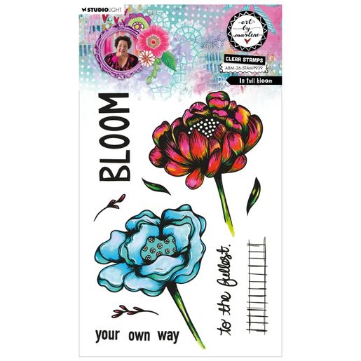 Gelová razítka Studio Light "26“, 10 ks - V rozkvětu