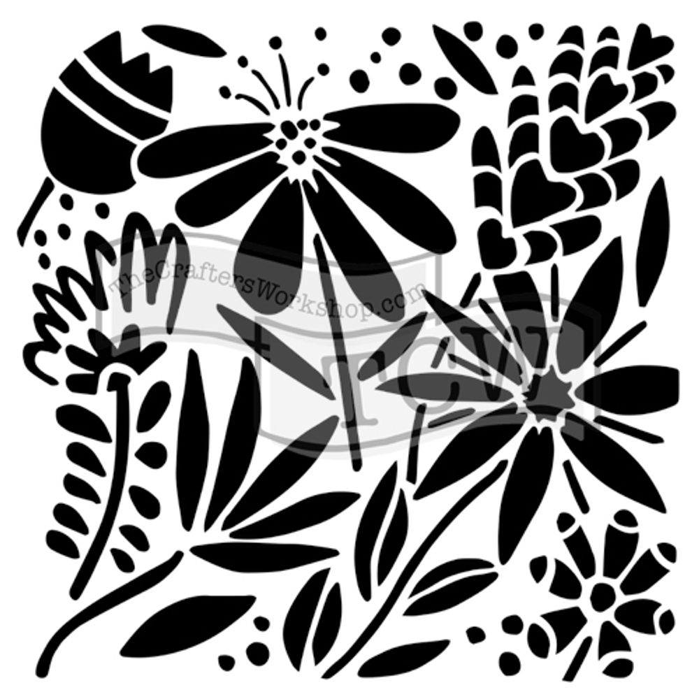 The Crafter´s Workshop Šablona TCW 12"x12" (30,5x30,5 cm) - Summer burst