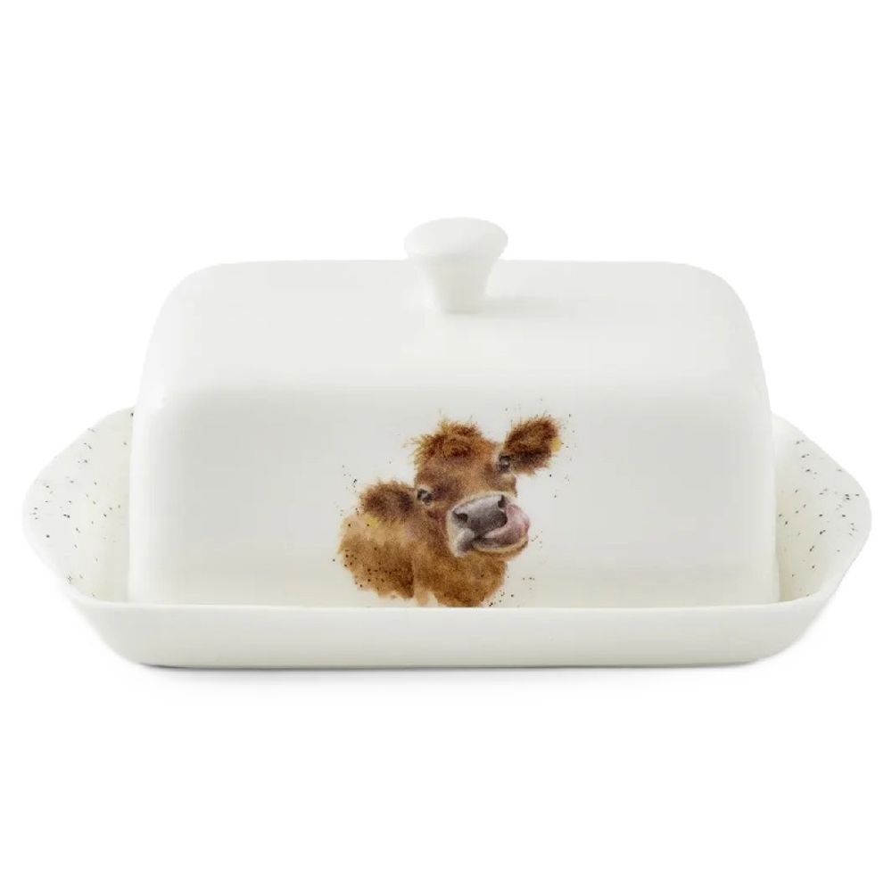 Wrendale Designs Porcelánová máslenka Wrendale Designs "Mooo" - Kráva