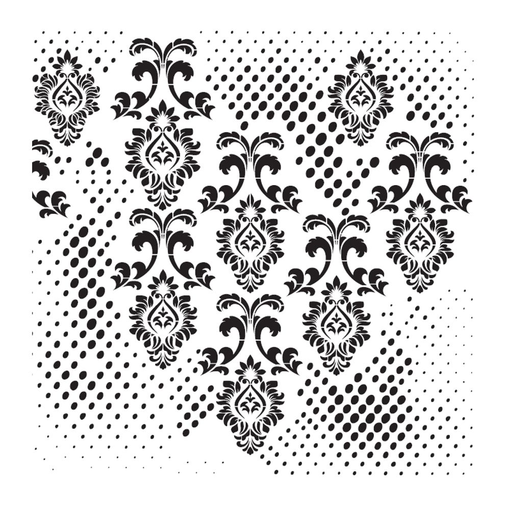 Levně Cadence Šablona Cadence, Ornamenty 1 - VYBERTE VELIKOST - Šablona Cadence, 25x25 cm - Ornamenty 1