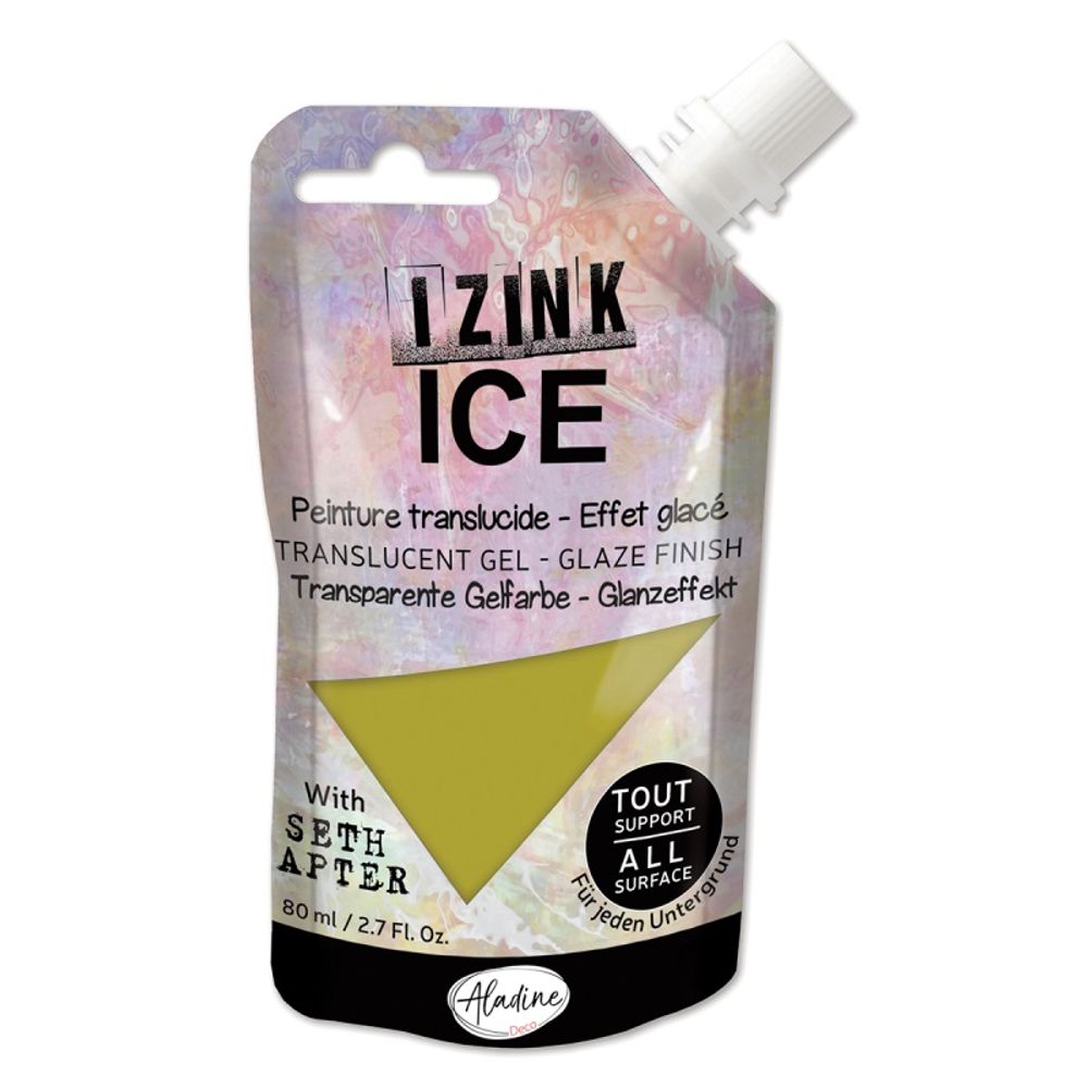 Poloprůhledná barva Izink Ice 80 ml - marron thé světle hnědá Aladine