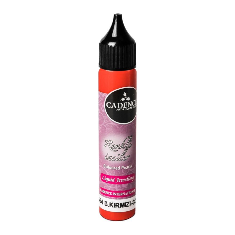Levně Cadence Tekuté perly Cadence Coloured Pearls, 25 ml - VYBERTE ODSTÍN - Tekuté perly Cadence Coloured Pearls, 25 ml - scarlet red, šarlatově červené