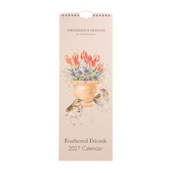 Kuchyňský kalendář 2027 Wrendale Designs "Feathered Friends" - Ptáčci