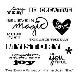 Šablona TCW 12"x12" (30,5x30,5 cm) - Julie's Words