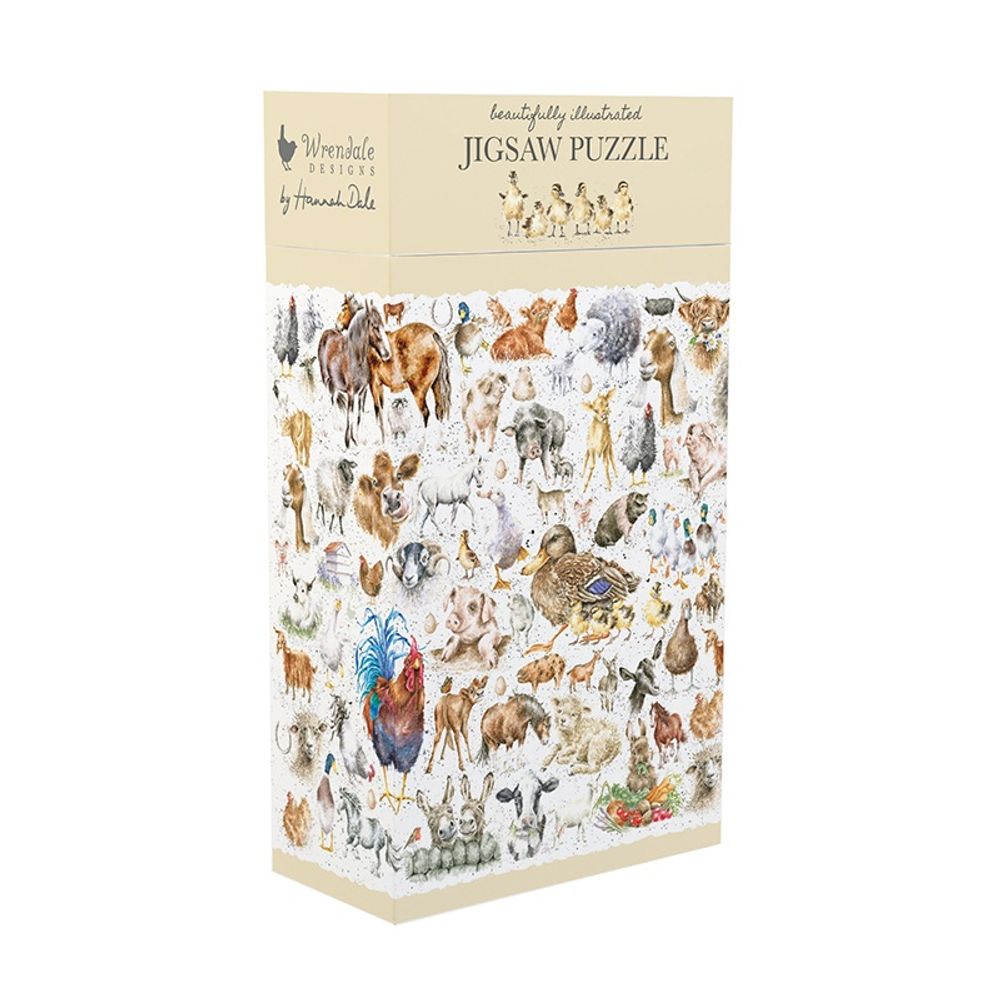 Wrendale Designs Puzzle Wrendale Designs "Farmyard Friends", 1000 dílků - Farma