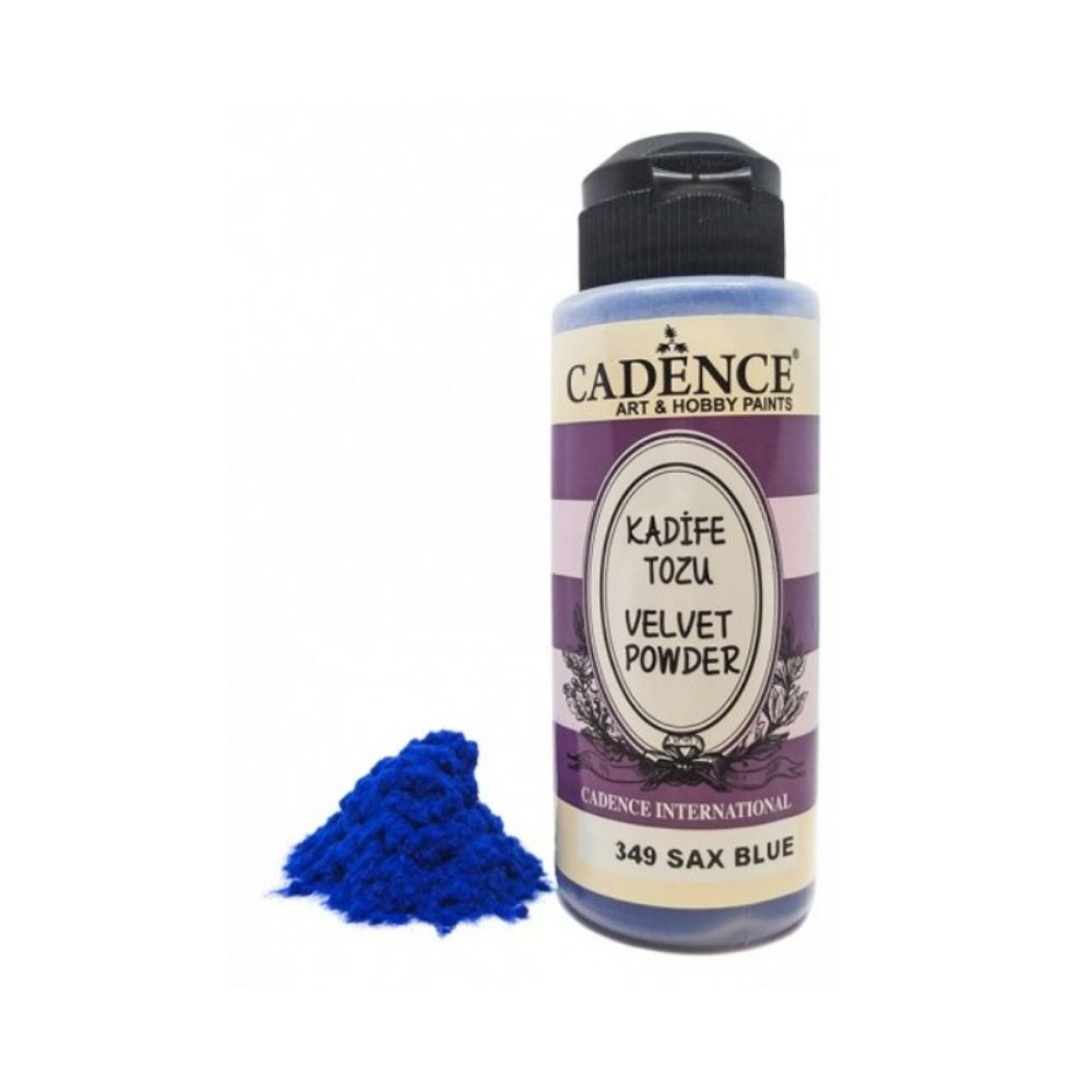 Sametový pudr - sax blue modrá Aladine