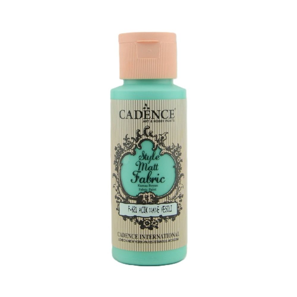 Levně Cadence Barva na textil Cadence Style Matt Fabric, 59 ml - VYBERTE ODSTÍN - Barva na textil Cadence Style Matt Fabric, 59 ml - light mint green, tyrkysová