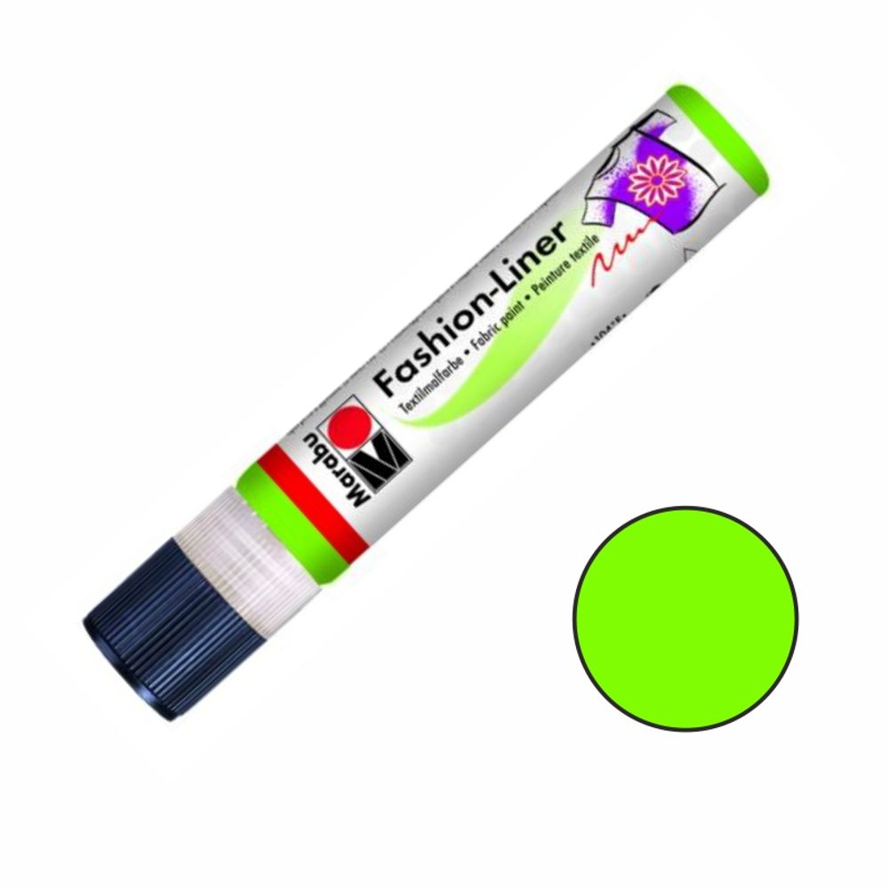 Levně Marabu Textilní liner Marabu, 25 ml - základní - VYBERTE ODSTÍN - Textilní liner Marabu, 25 ml - sv. zelený