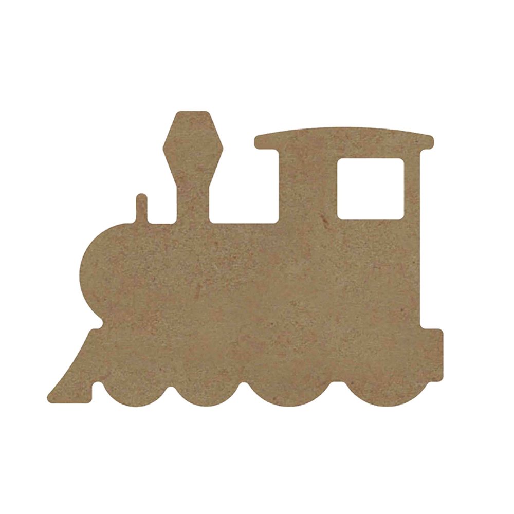 Gomille Dřevěný výřez k dekoraci Gomille, 15x11,4 cm - Lokomotiva