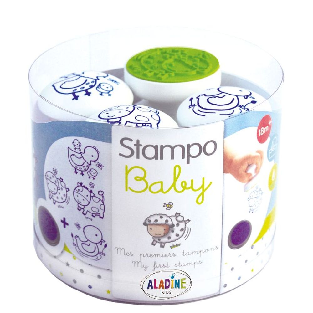 Aladine Razítka Aladine Stampo Baby, 4 ks - Domácí zvířátka
