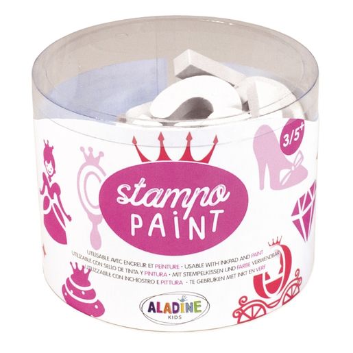 Malovací pěnová razítka Aladine StampoPaint, 12 ks - Princezny
