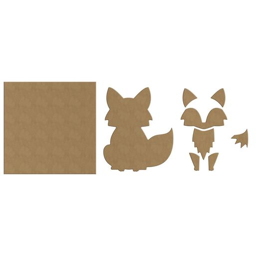 Dřevěný obrázek k dotvoření Aladine - Liška