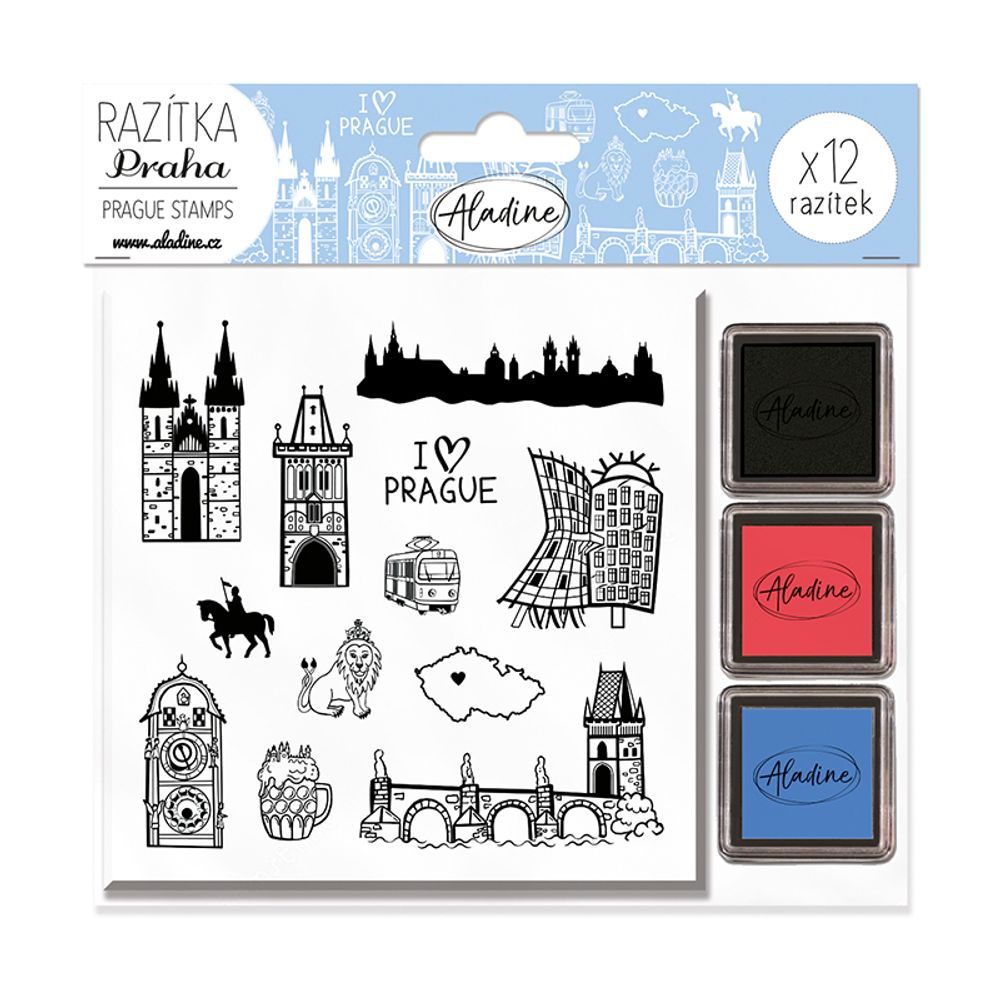 Levně Aladine Razítka Aladine Stampo City, 12 ks - Praha