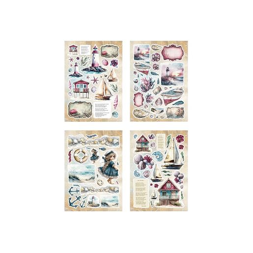 Blok s papírovými výseky Studio Light "Tide of Hope", A5, 20 l.