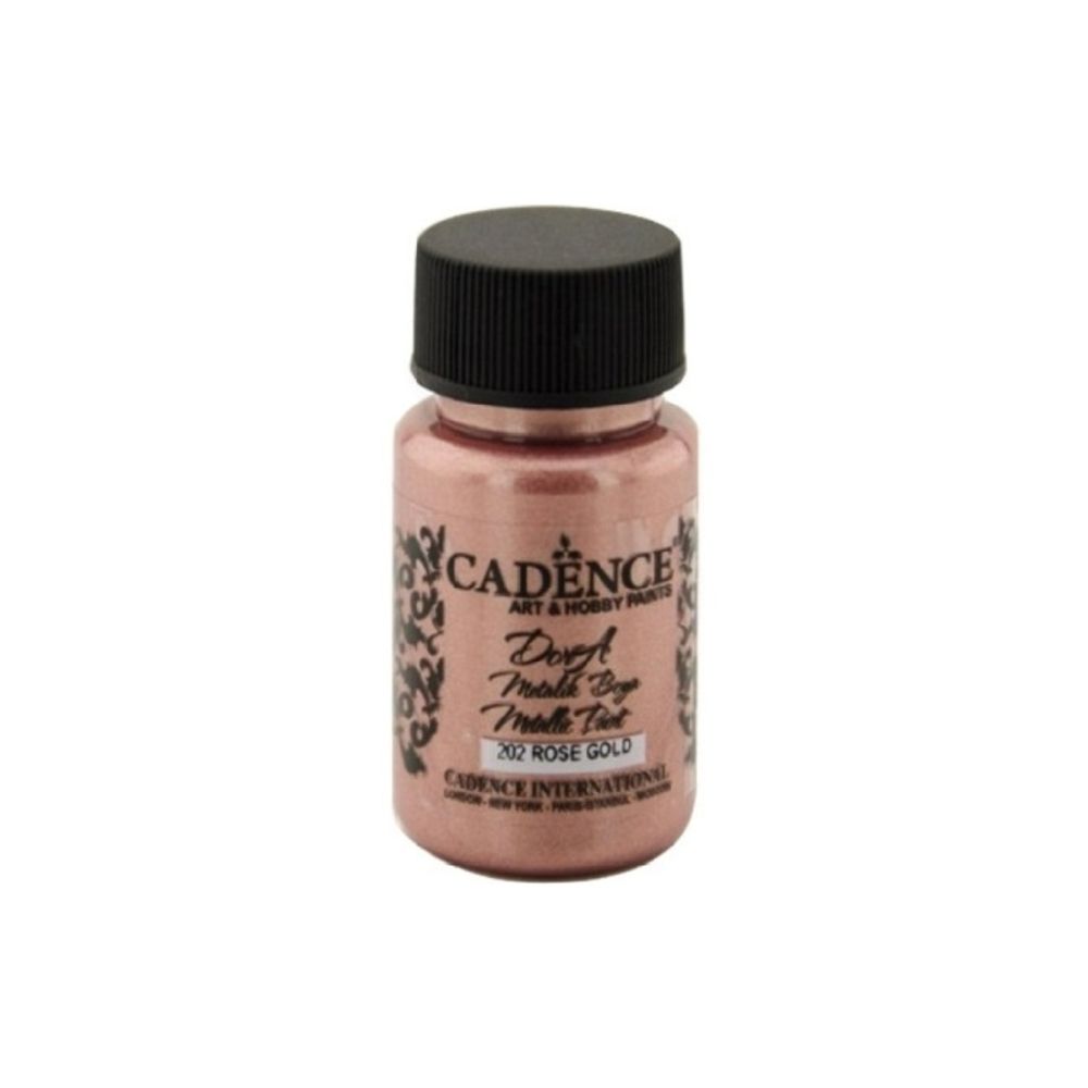 Cadence Metalická akrylová barva Cadence Dora Metallic, 30 ml - VYBERTE ODSTÍN - Metalická akrylová barva Cadence Dora Metallic, 30 ml - rose gold, růžové zlato