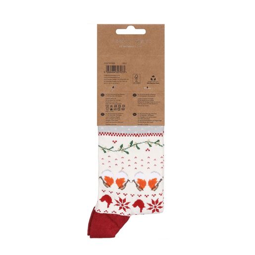Pánské ponožky Wrendale Designs "Winter Hare" - Zajíc, vánoční