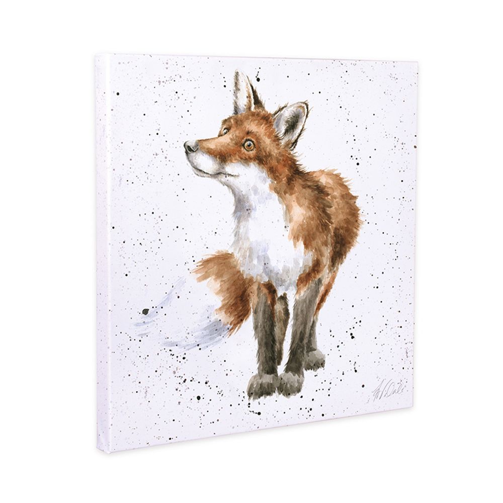 Wrendale Designs Obraz Wrendale Designs "Bright Eyed and Bushy Tailed", 20x20 cm - Liška