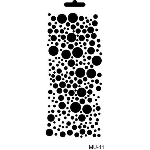 Šablona Cadence, 25x10 cm - puntíky
