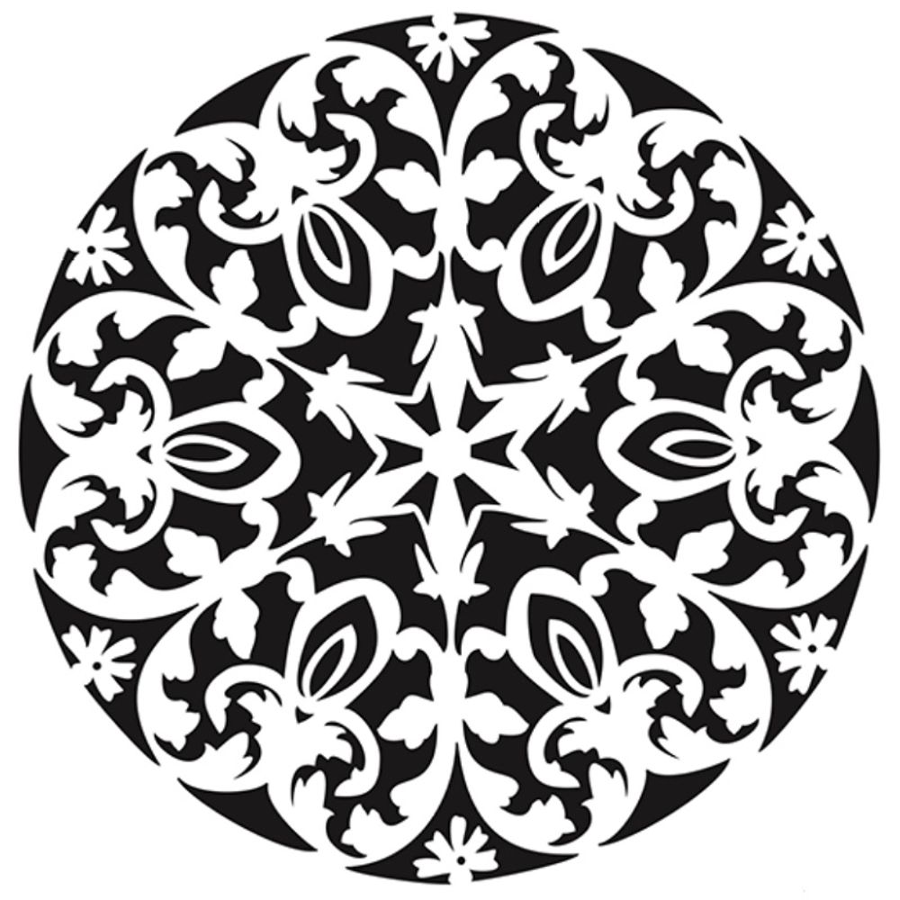 Levně Cadence Šablona Cadence, 25x25 cm - Florální mandala
