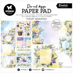 Kreativní blok Studio Light "Violet Musings", 15x15 cm, 36 l. - Fialkové sny