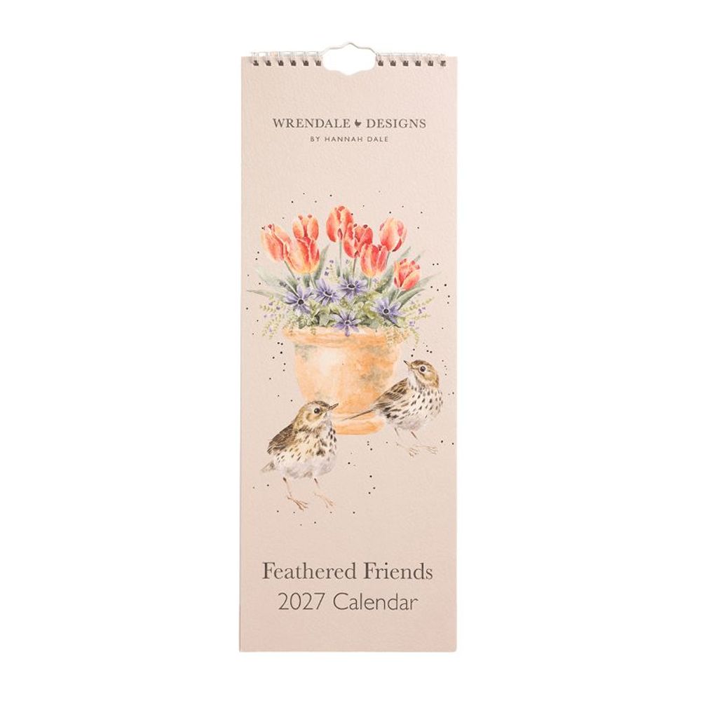 Wrendale Designs Kuchyňský kalendář 2027 Wrendale Designs "Feathered Friends" - Ptáčci