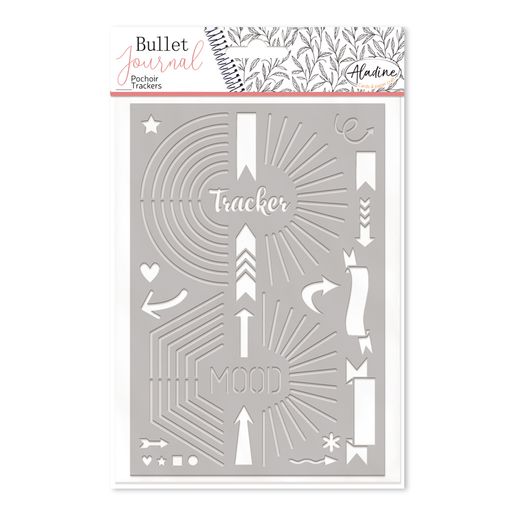 Šablona Bullet Journal Aladine, 19x13 cm - Trackers, sledovače