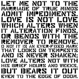 Šablona TCW - Love Sonnet - VYBERTE VELIKOST