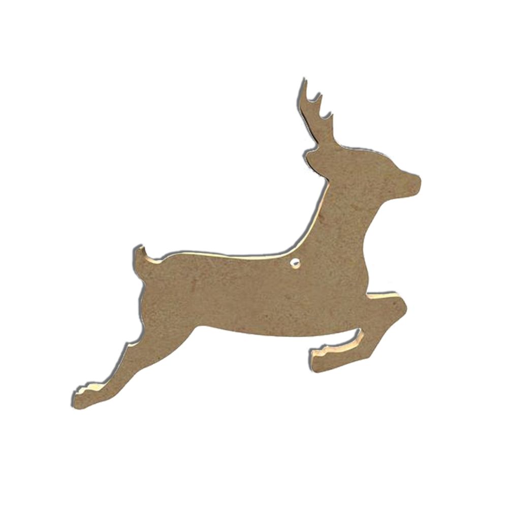 Dřevěný výřez k dekoraci Gomille závěsný, 15 cm – srneček Aladine