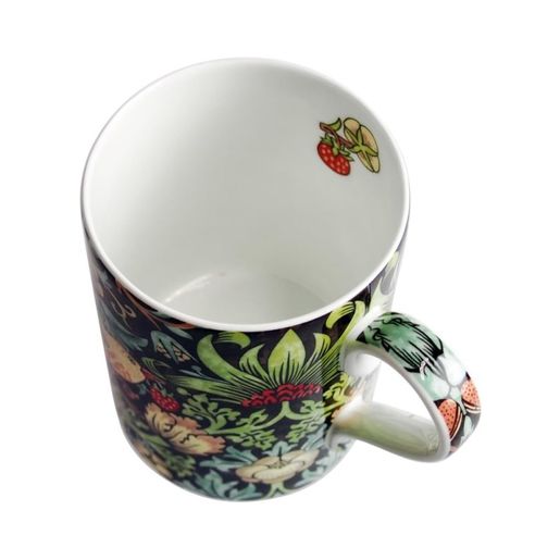 Porcelánový hrnek Morris & Co. "Strawberry Thief", 0,35 l - Ptáček, hnědý