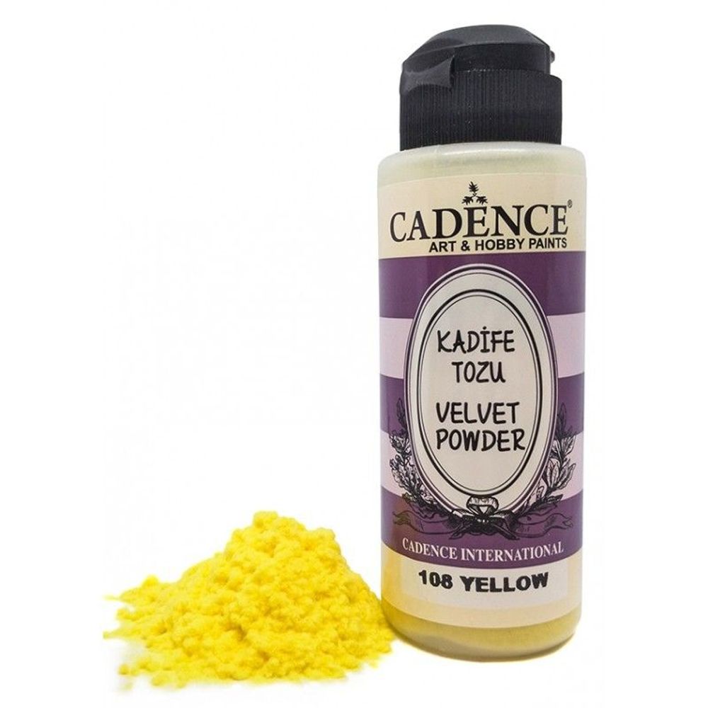 Sametový pudr - yellow žlutá Aladine