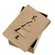 Krabička PappArt z papermaché, 7,7x10,5x5 cm - podstava obdélník