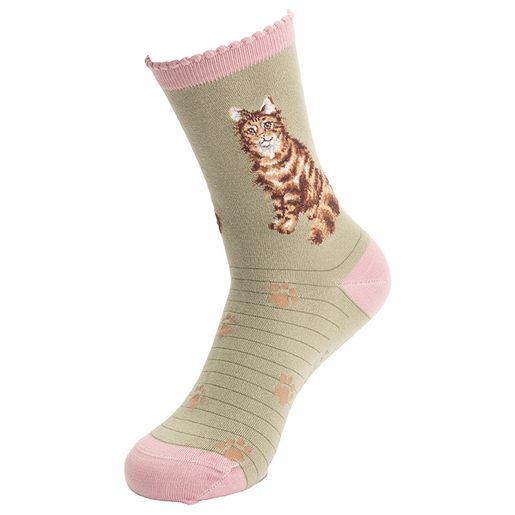 Dámské ponožky Wrendale Designs "Feline Fabulous" - Kočka