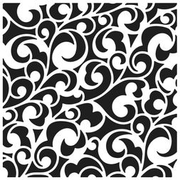 Šablona TCW 6"x6" (15,2x15,2 cm) - Elegant Swirls