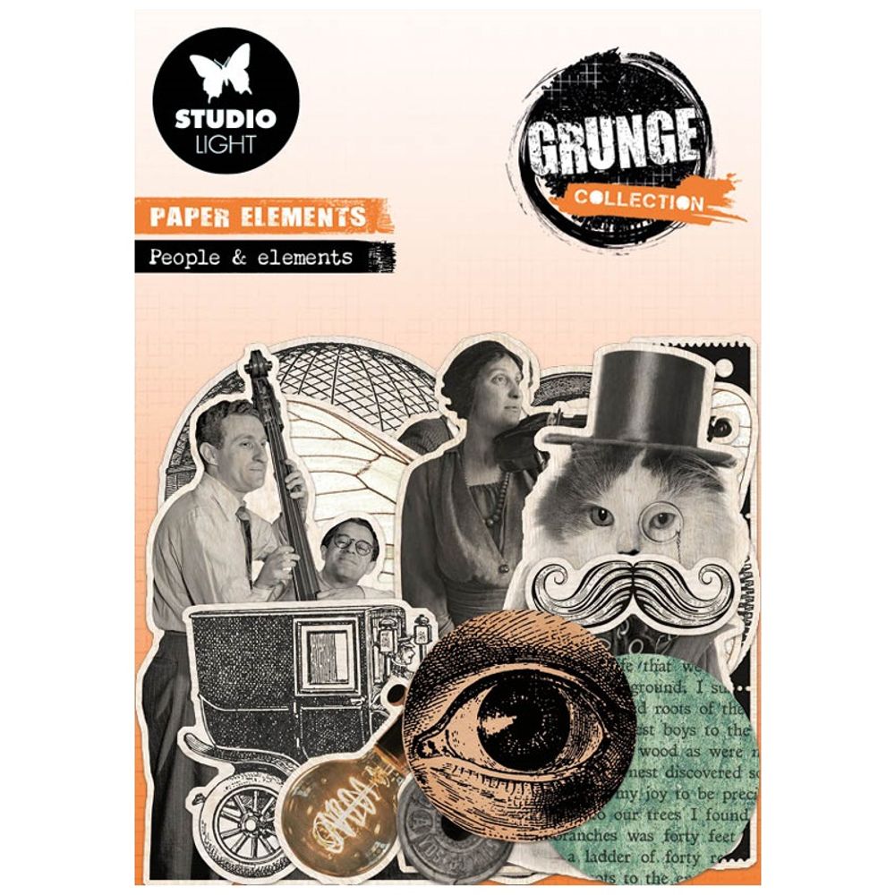 Levně Studio Light Papírové výseky Studio Light "Grunge", 47 ks - Vintage motivy