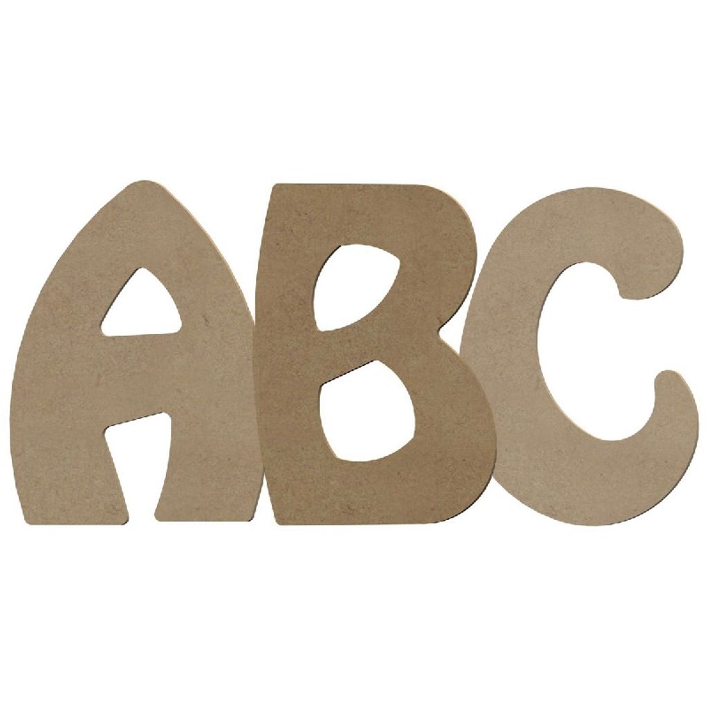 Gomille wooden decorative cutout, 15 cm - Alphabet - CHOOSE LETTER
