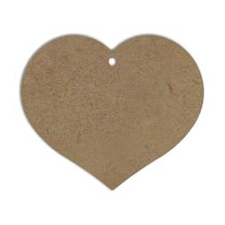 Dřevěný výřez k dekoraci Gomille, závěsný, 10x9 cm - Srdce, malé