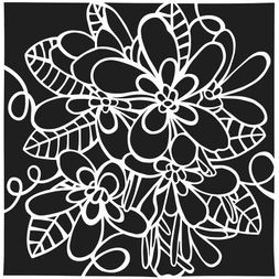 Šablona TCW 6"x6" (15,2x15,2 cm) - Flower Cluster