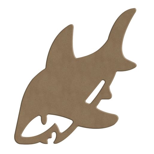 Dřevěný výřez k dekoraci Gomille, 15 cm - Žralok, malý