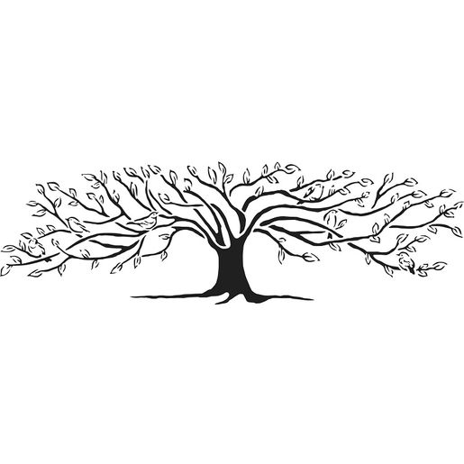 Šablona TCW "Family Tree", 16,5"x6" (42x15 cm) - Rodinný strom života