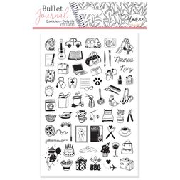 Diářová razítka Aladine Stampo Bullet Journal, 59 ks - Můj den