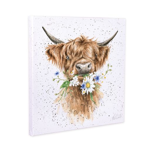 Obraz Wrendale Designs "Daisy Coo 20x20 cm - Kráva