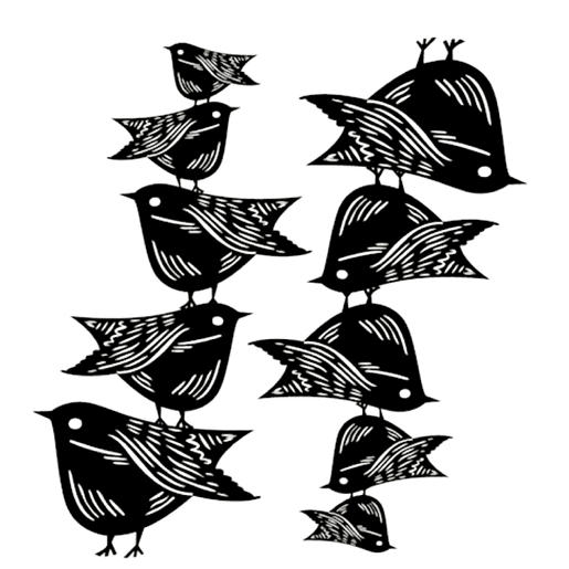 Šablona Cadence stínová - ptáčci
